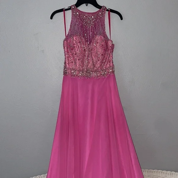 sheer flower dress Women's Floral Embroidered Mini Long Sleeve Fitted Anne TIE BACK MAXI DRESS SIZE:22 for bridesmaids role gold beaded gown